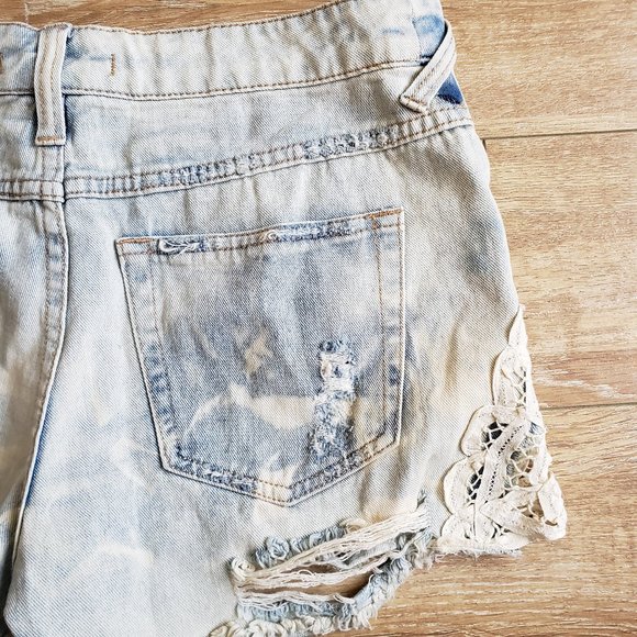 Free People Acid Wash Cutoffs - Picture 7 of 8